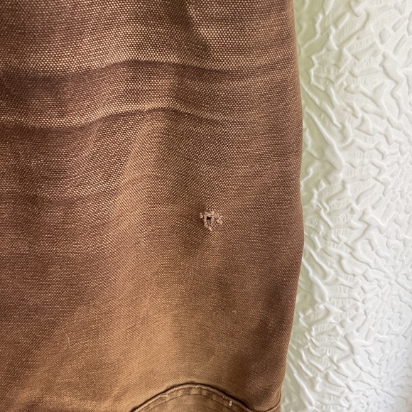 Carhartt Dark Brown Bib Overalls workwear - Picture 3 of 10